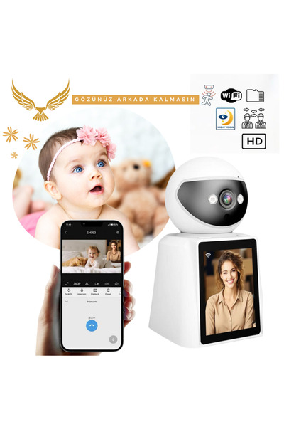 CROW'S TECH Ct-1080p Full Hd Gece Görüşlü Bebek Izleme Kamerası Wi-fi Mobil U...