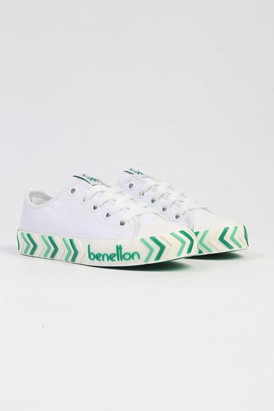 Benetton ® |   BN-30635-3409 Alb Verde-Pantofi sport pentru copii
