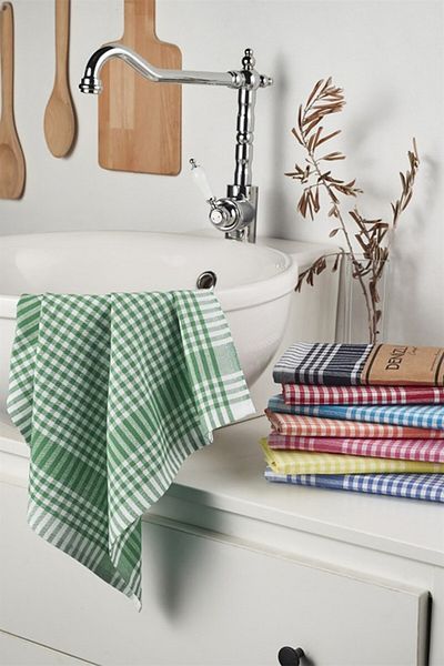 Denizli Concept Pöti Checkered 5-Piece Drying Cloth Red
