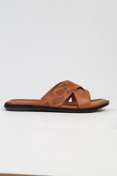 Pierre Cardin ® |   PC-7119 - 2162 Ανδρικές Παντόφλες Tan