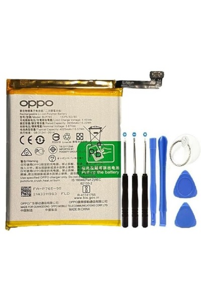 AXYA Oppo A91 Pil Batarya + Tamir Seti Blp765 4025 Mah