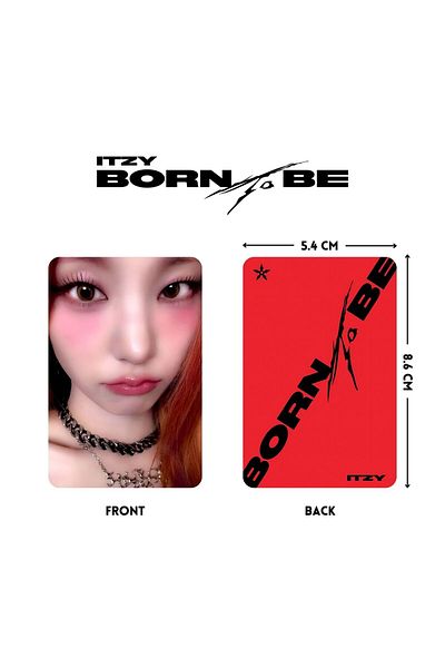 Kpop Dünyasi ITZY '' Born to Be '' Untouchable VerPhotocards Set 1