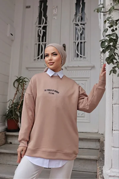 SMN Karen Kardaş Boutique Hijab Printed Oversize Tunic