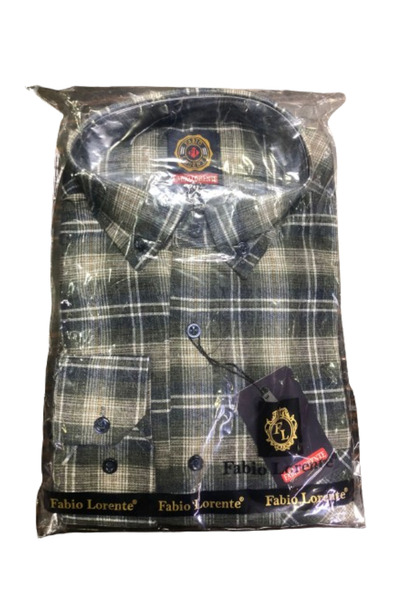 Nacar Erkek Yeşil Uzun Kol Kalın Kışlık Baba Gömlek Rahat Kesim Kareli Oduncu...