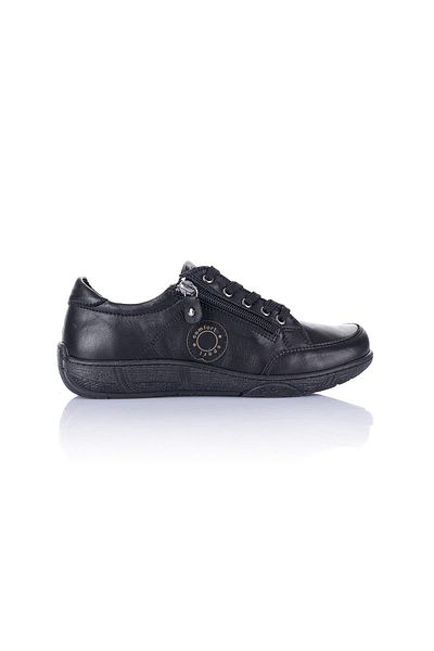 Getcho Cosmina Women's Genuine Leather Black Casual Shoes
