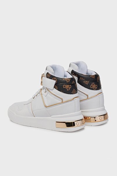 Guess Corten3 High Top Sneakers - Flpcr3Fal12White Shoes