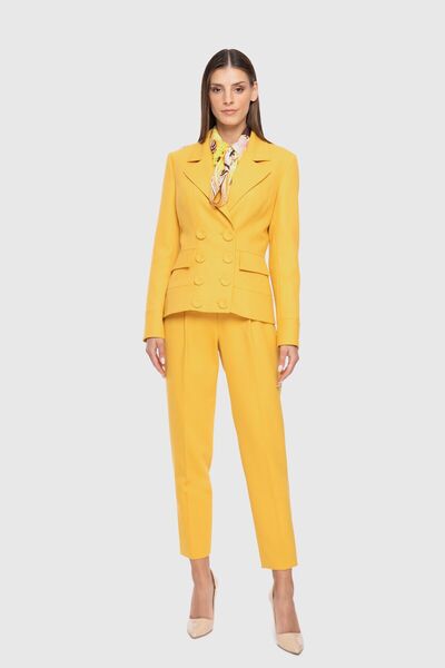 GİZİA Düğme Detaylı Yünlü Kumaş Ceket