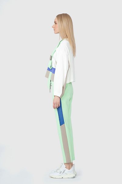 GIZIA SPORT Contrast Detailed Metal Accessory Ecru Swetshirt