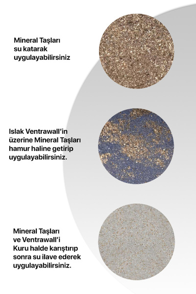 Ventrawall Duvar Boyası - Doğal Mineral Taş - Gri Sim - Zr-550-200gr