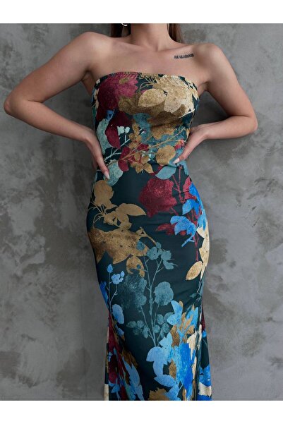 ÇEÇİM ROCHIE MIDI STRAPLEZ PENTRU FEMEI ZYN-58611