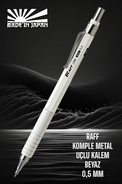 SEYFİKİRTASİYE RAFF METAL BODY 0.5 MM WHITE COLOR NIB PEN METAL VERSATILE PEN
