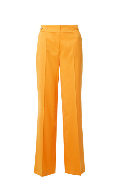 GİZİA Gold Düğme Detaylı Flato Cepli Turuncu Pantolon