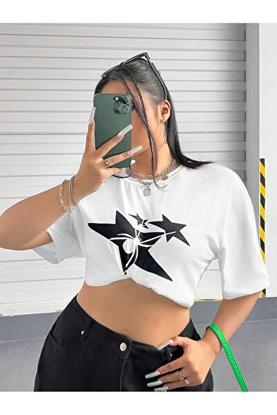 Jose Clothing Μπλουζάκι Unisex Λευκό με τύπωμα Οργανικό Βαμβάκι oversized