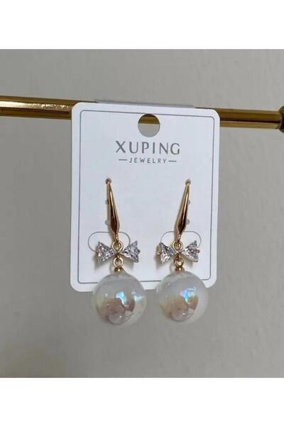 XUPING JEWELRY Xuping İncili Kurdele Küpe