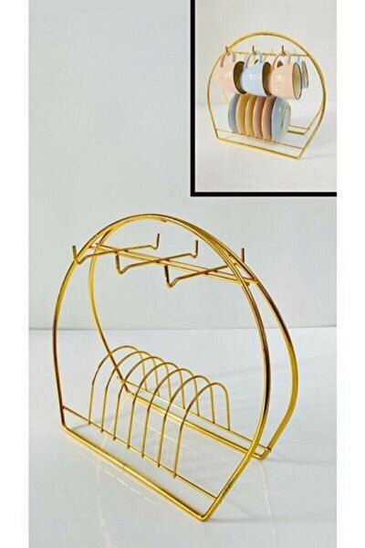PULCA SHOP Gold 6 Hooks Cup Hanger Luxury Cup Stand Cup Holder