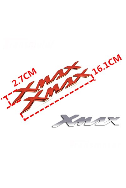 YSGMOTOPARTS Yamaha Xmax 250/300 Xmax Amblem Logo Sele Altı Yazı 3d Sticker K...