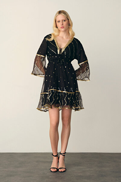 LEVLA PARIS فستان قصير من نيتا