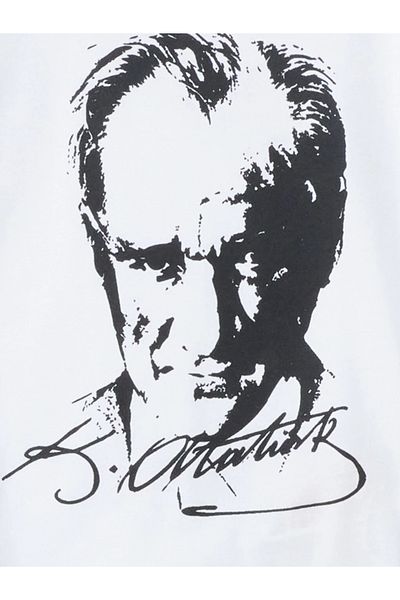 LC Waikiki Tricou pentru bebeluși cu imprimeu Ataturk cu gâtul pentru copii LCW
