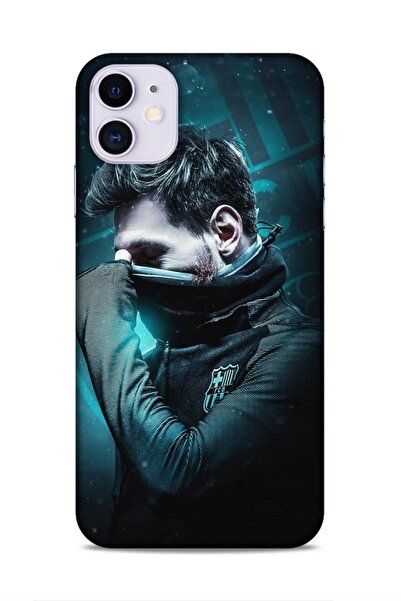 Lopard Apple iPhone 11 Mima Futbolcular 13 Cool Messi Yeşil Case Kapak