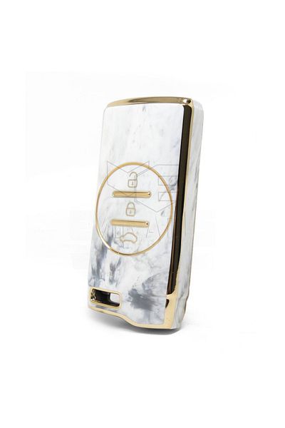 GMA KEYS Lux Chery Tiggo 7 Pro 3 Button Smart Nano Marble Patterned Key Case 1.Ci Quality