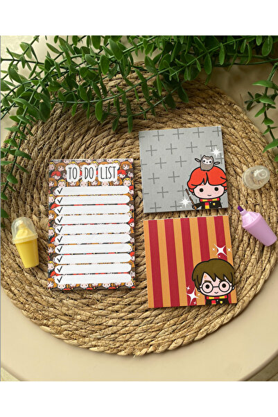 steplanner Harry Potter Notepad/memopad Not Defter Seti