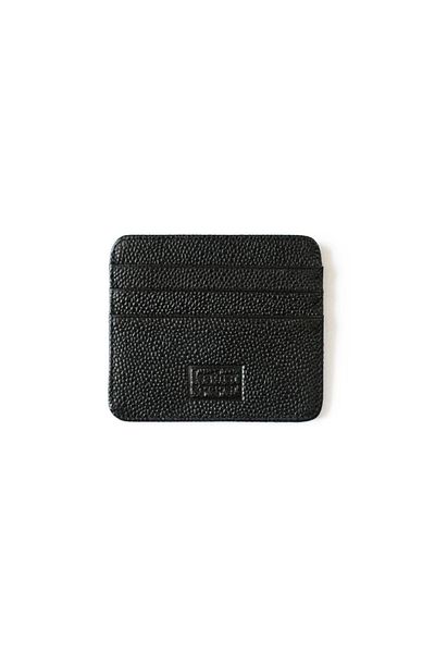 Leather Paper Δερμάτινη & Χάρτινη Μαύρη Δερμάτινη Θήκη Πιστωτικής Κάρτας