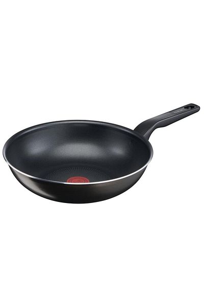 TEFAL 28 cm černá titanová pánev Wok s difuzní základnou 2X Xl Force