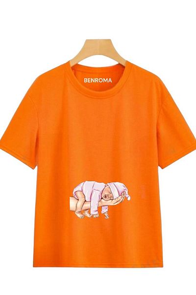BENROMA Tricou de maternitate - Imprimat și cu croiala lejeră