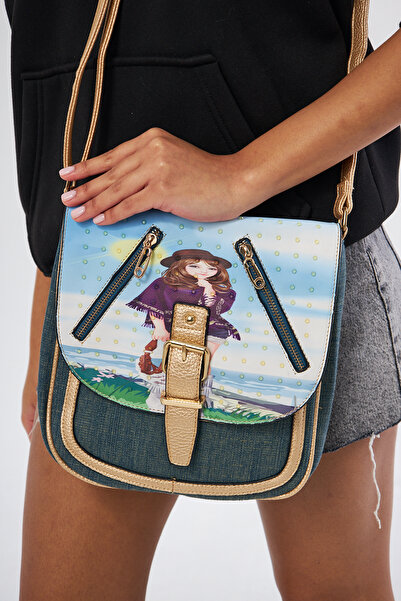 Morpelikan Three-Compartment Canvas Women's Shoulder Bag