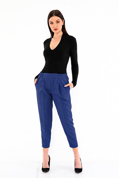 ALEXANDERGARDI Patterned Pleated Trousers (B21-1010)