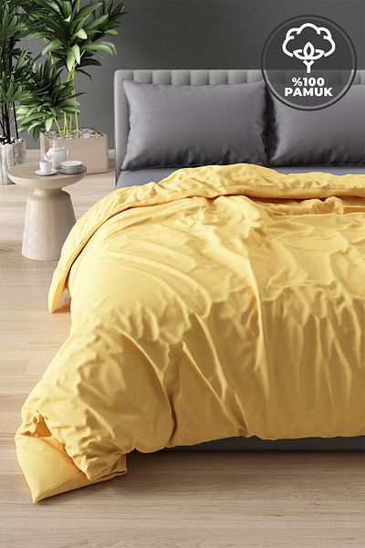 Canisa Limor Series 100% Cotton Elastic Double Duvet Cover Set with Sheets