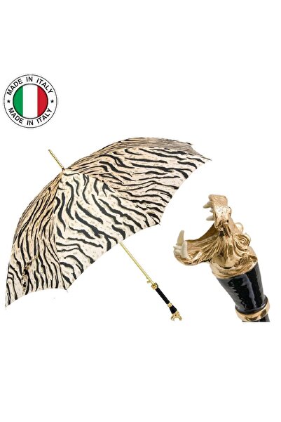 PASOTTI Golden Timsah Figürlü Desenli Şemsiye 95 Cm