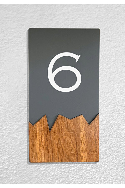 Dekokonsept Vertical Plexi Wood Detailed Uv Printed Apartment Apartment Hotel...