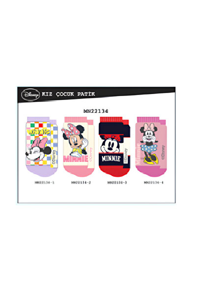 Çimpa Kız Çocuk MINNIE MOUSE Patik Çorap 22134