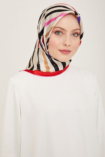 Armine Eșarfă de mătase ARMINE 9101D - Imprimare în T