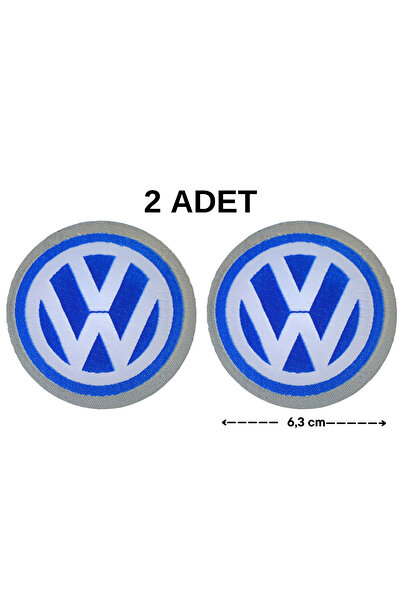 Megas Etiket Ütü ile Yapışan VW Volkswagen Logo "Büyük Boy" Dokuma Arma/Yama