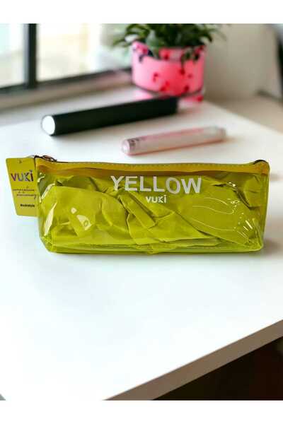 Behind party store مقلمة صفراء شفافة