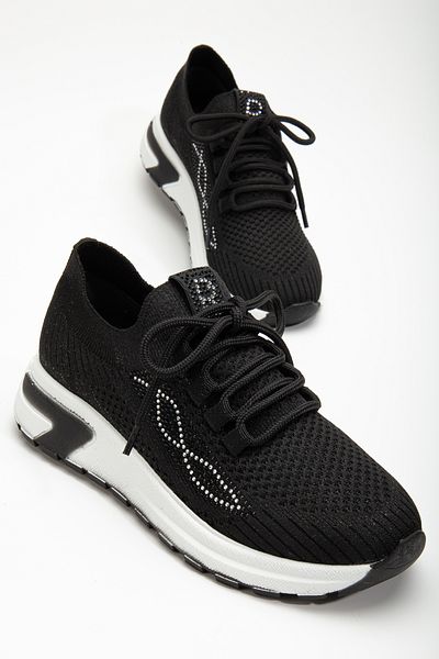 RİSSOLİ Tricotaje importate negre Pantofi sport pentru femei