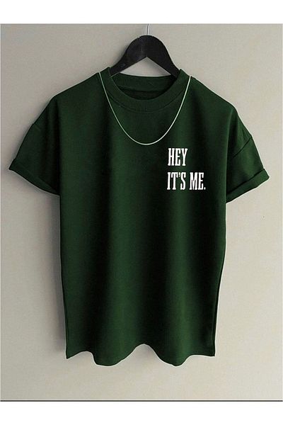 Pasage Hey It's Me Printed Oversize Μαύρο Tshirt