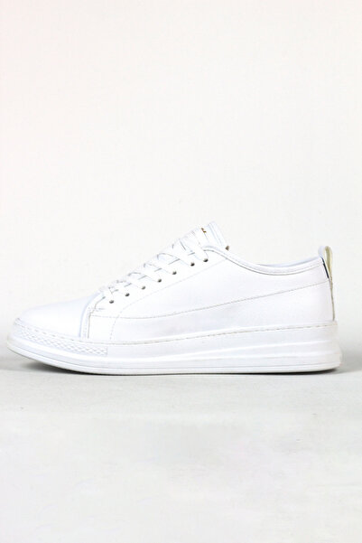 Rainon Store White Leather Casual Sports Men's Sneakers