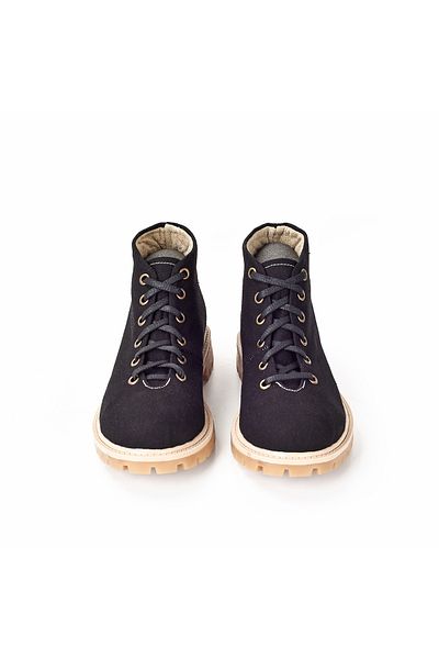 Cotto Shoes Πολύχρωμες λινές γυναικείες μπότες
