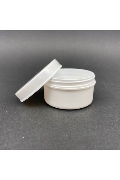 Güvenç Ambalaj 100 Adet - 30ml - Pomat Kutu Kavanoz - Plastik Mini Kutu Krem Kutusu
