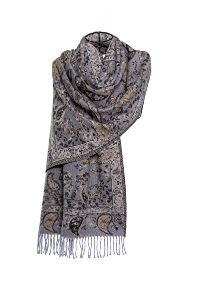 MAWLANA CASHMERE & SILK ŞAL JACQUARD MODAL CASHMERE (JAMWAR)
