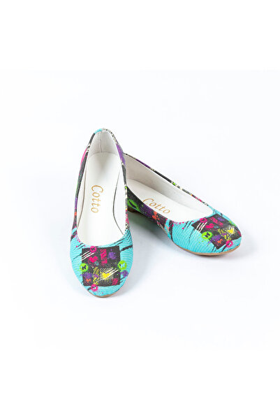 Cotto Shoes Кольорова лляна жіноча сорочка з принтом Babet