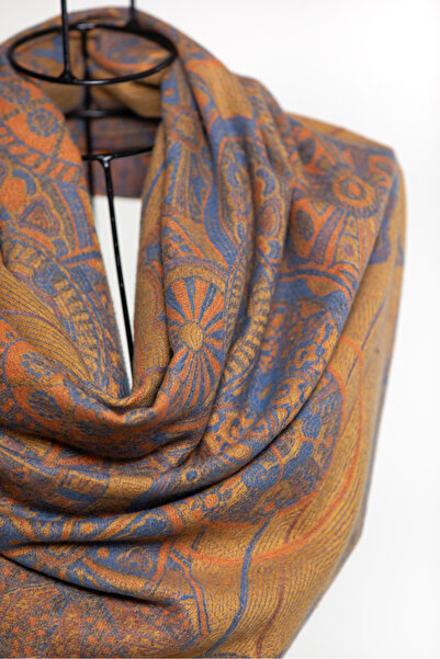 MAWLANA CASHMERE & SILK MODAL KAŞMİR JAKARLI ŞAL (JAMWAR)