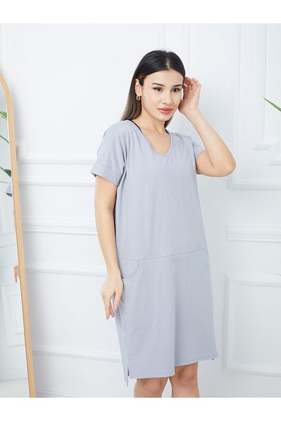 Banadamoda Γυναικείο κοντομάνικο φόρεμα Oversize