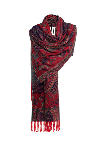 MAWLANA CASHMERE & SILK MODAL KAŞMİR JAKARLI ŞAL (JAMWAR)