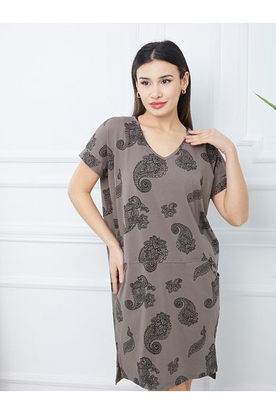 Banadamoda Γυναικείο κοντομάνικο φόρεμα Oversize