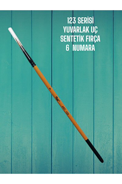 SEYFİKİRTASİYE 6 Numara 123 Serisi Yuvarlak Uç Fırça Sentetik Kıl