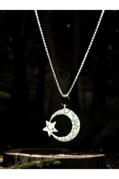 whocares قلادة للجنسين مع سلسلة رمز الحرب التركية لون فضي عالي الجودة وأنيق